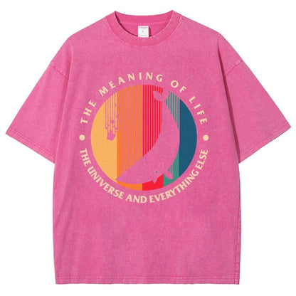 The Meaning Of Life - The Universe And Everything Else Vintage Distressed T-shirt