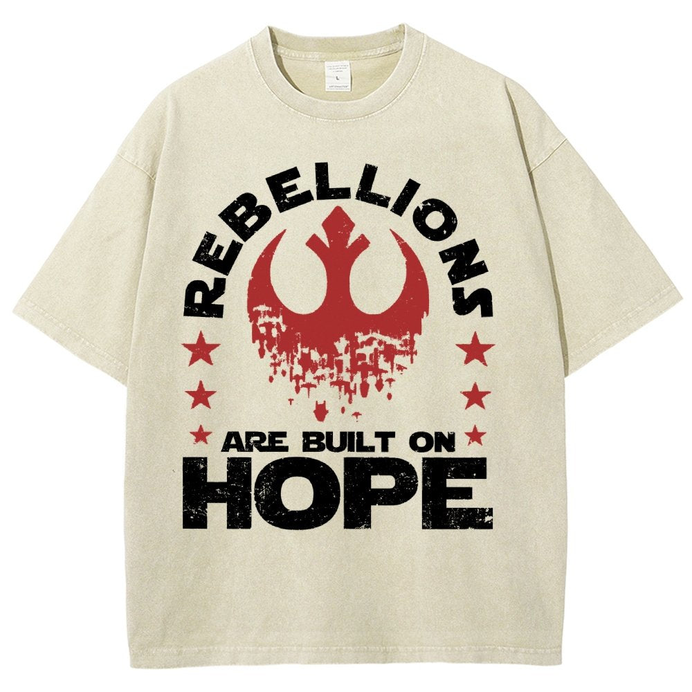 Star Galaxy's  Retro Rebellions Are Built On Hope Vintage Distressed T-shirt