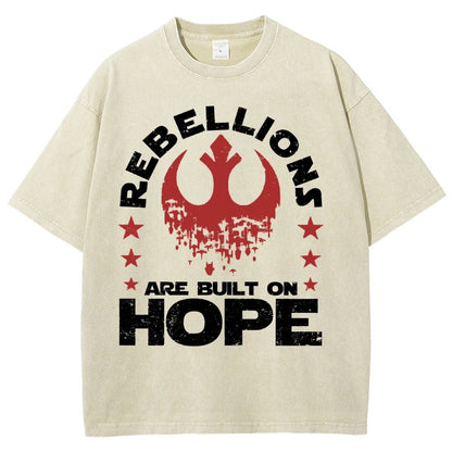 Star Galaxy's  Retro Rebellions Are Built On Hope Vintage Distressed T-shirt