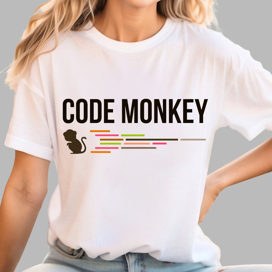 Developer Code Monkey Geek T-Shirt