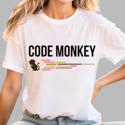 Developer Code Monkey Geek T-Shirt