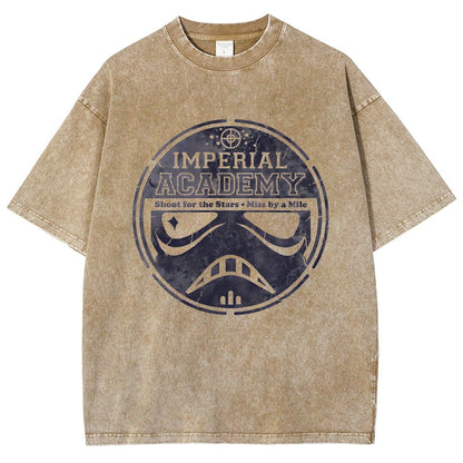 Aiming for Excellence Vintage Distressed T-shirt