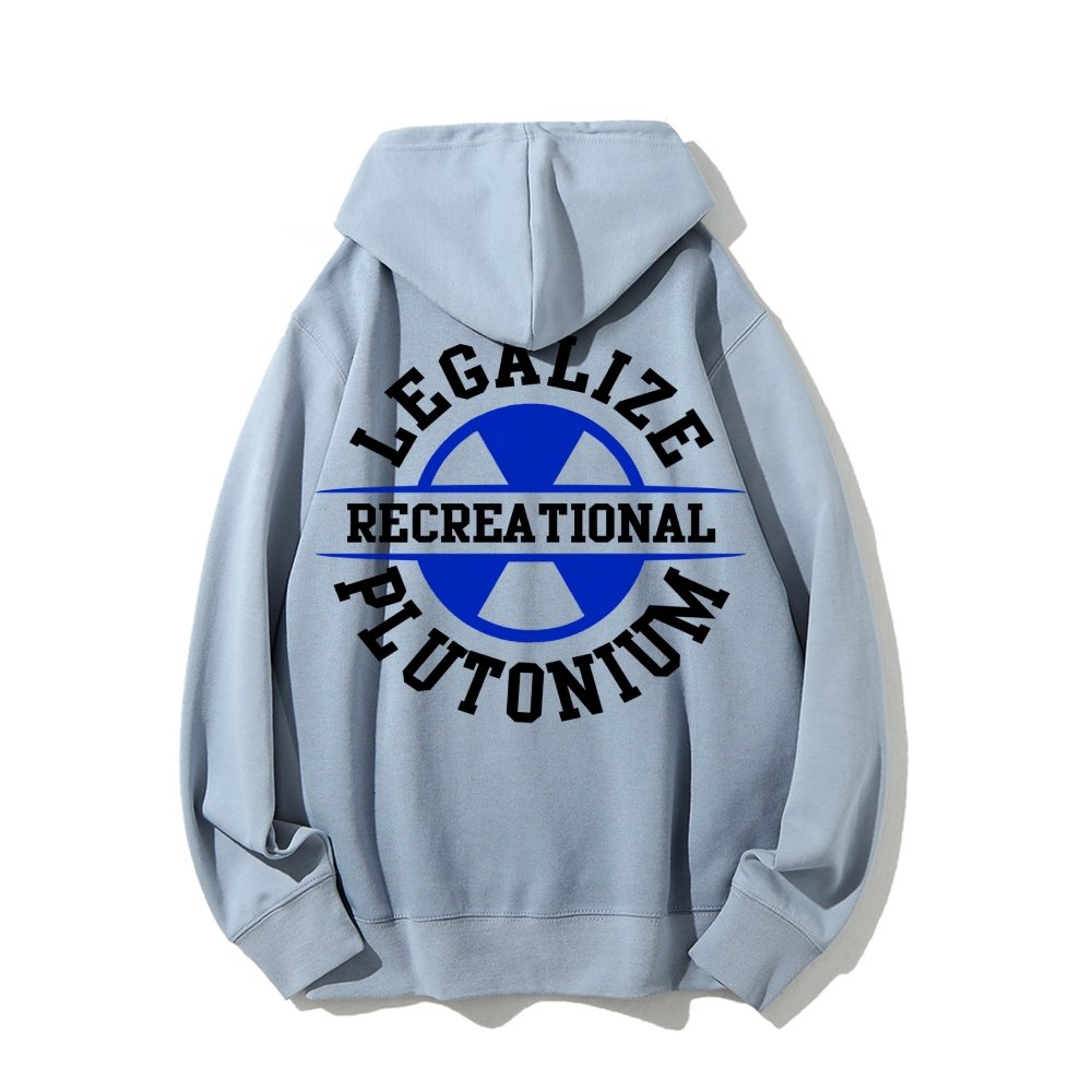 Legalize plutonium recreational Printed Back Unisex Cotton Hoodie