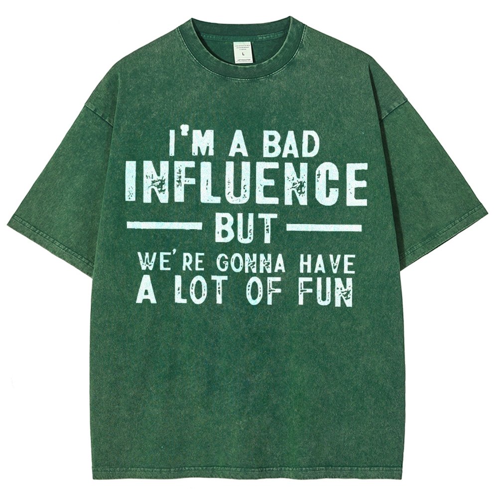I'm a Bad Vintage Distressed T-shirt