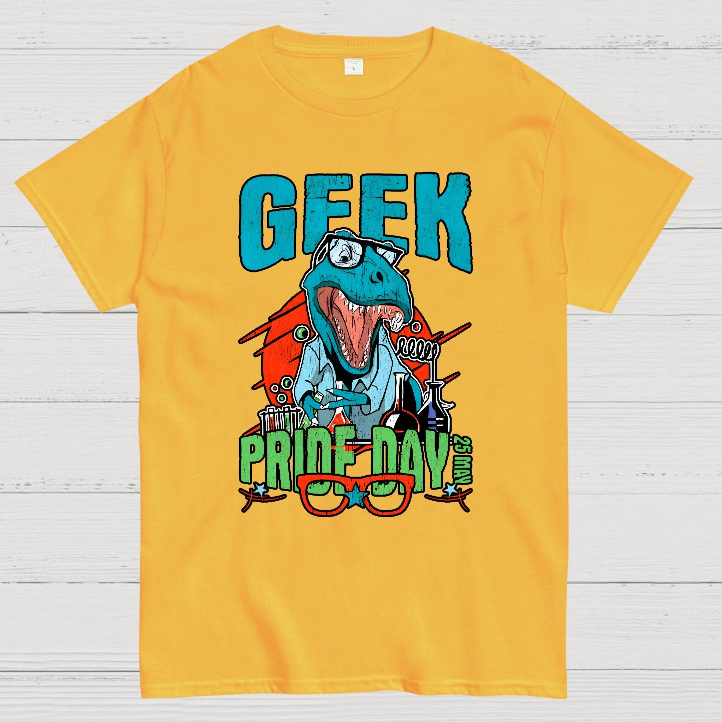Geek Pride Day Dinosaur Rex Geek T-Shirt