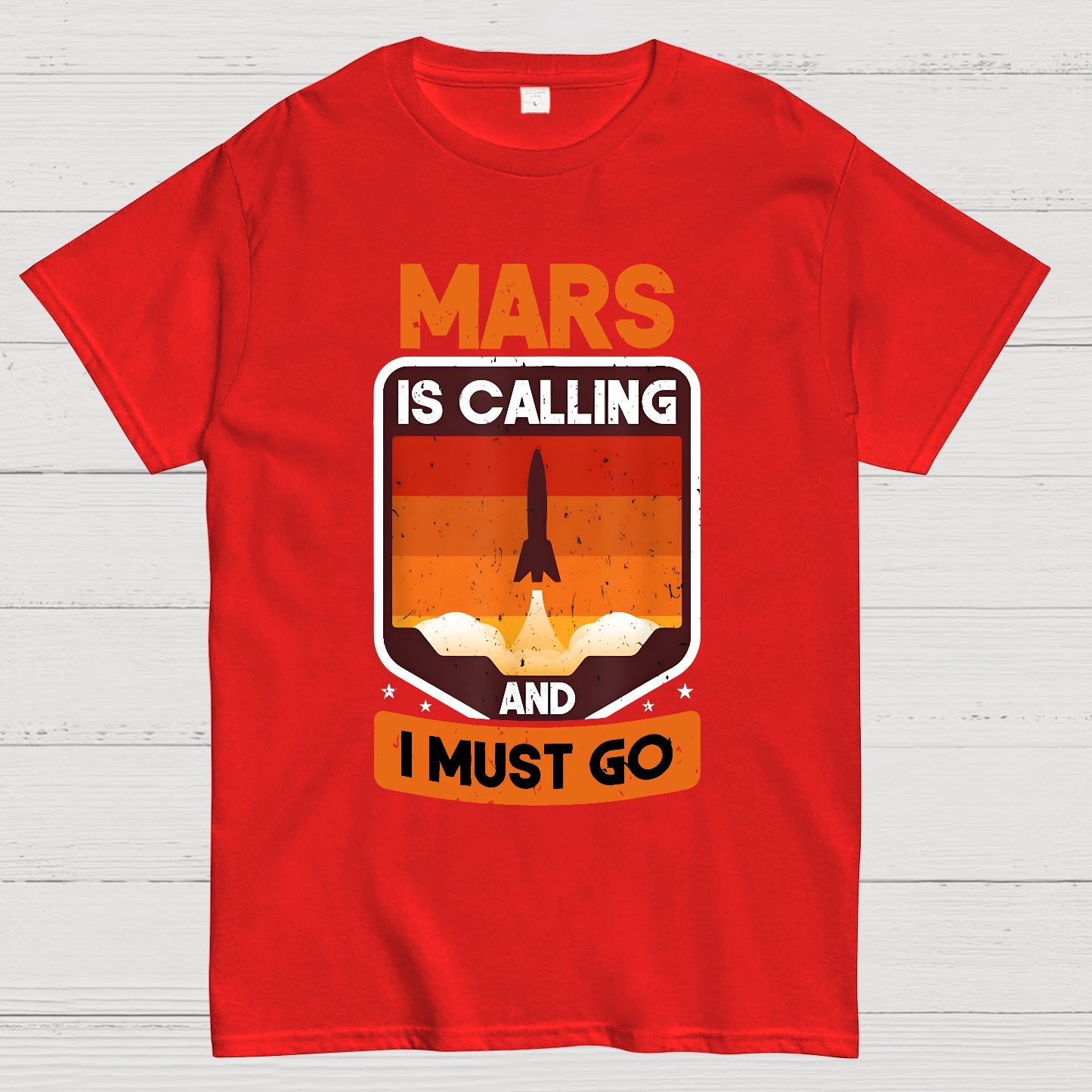 Occupy Mars Planet Mars Is Calling And I Must Go Geek T-Shirt
