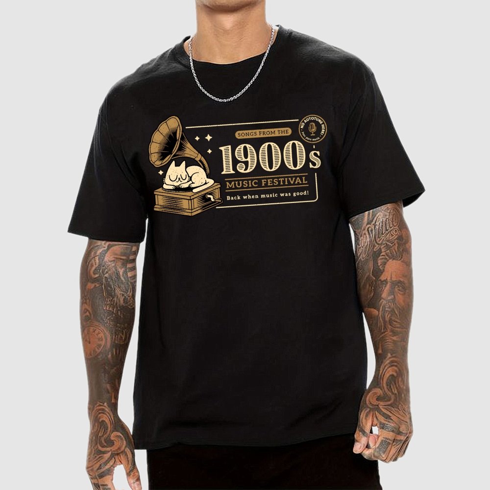 1900s Music Festival Unisex Geek T-Shirt