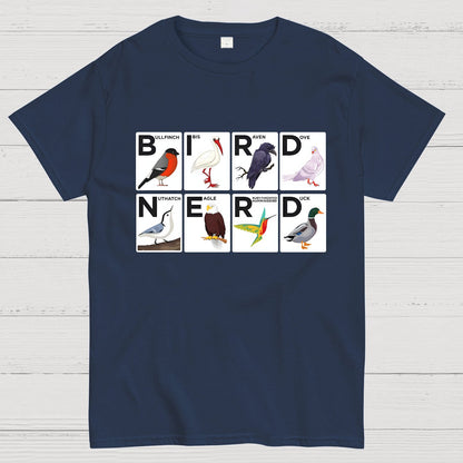 Bird Nerd Watching Vintage Retro Birdwatching Geek T-Shirt