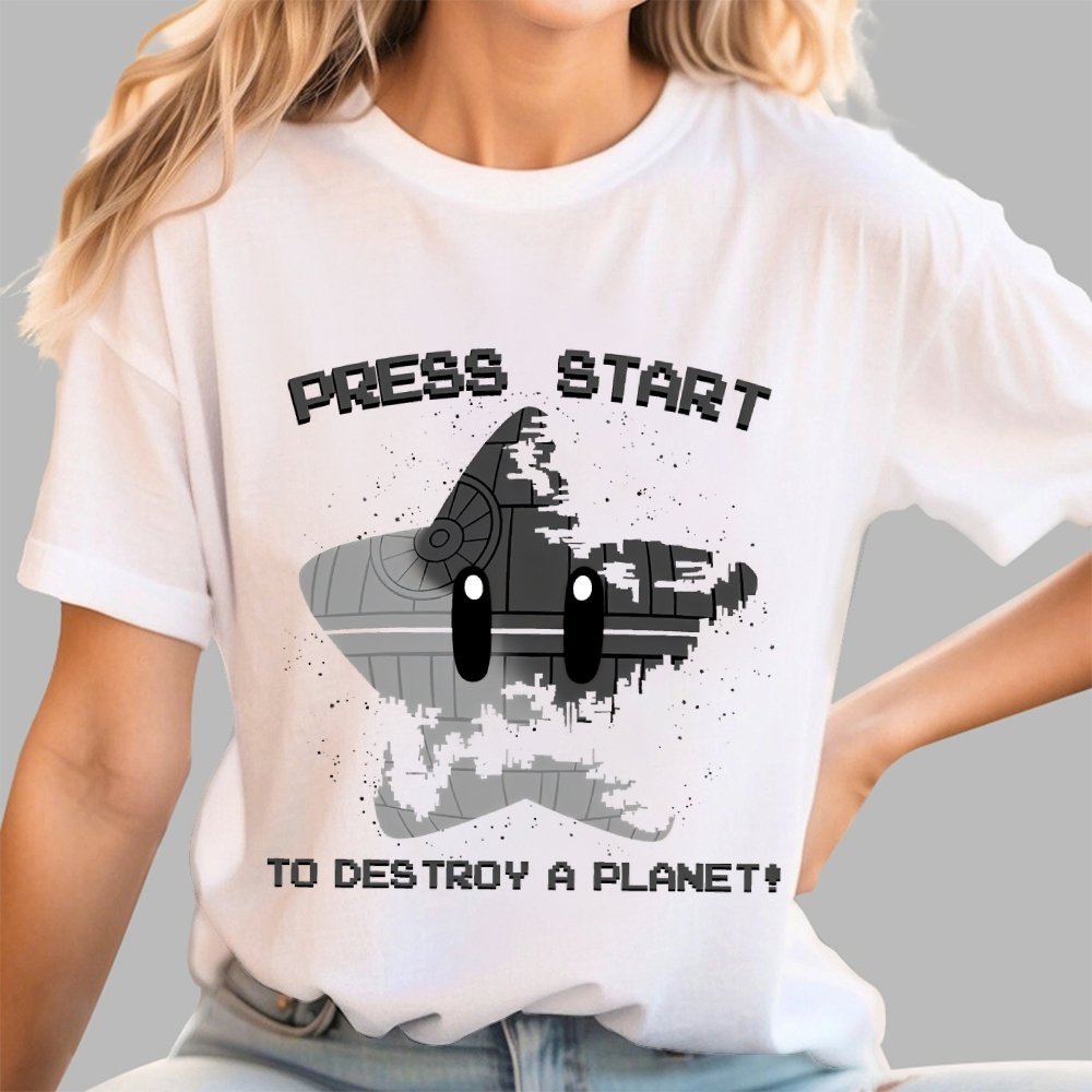 Press Start To Destroy Geek T-Shirt
