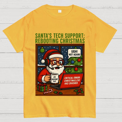 Santa's Tech Support  Geek T-Shirt
