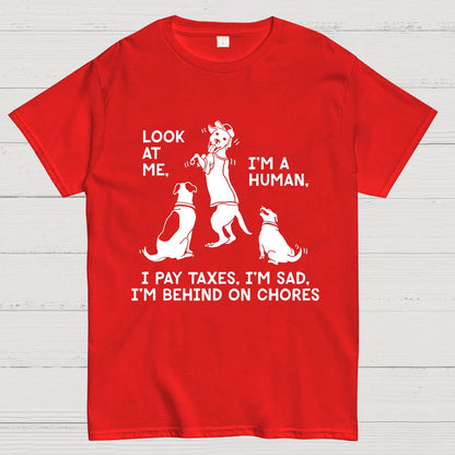 Dog Mocks Humans Geek T-Shirt