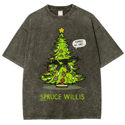 Yippee Ki Yay  Vintage Distressed T-shirt