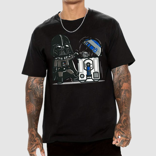 Galaxy Advanced Trash Can Geek T-Shirt