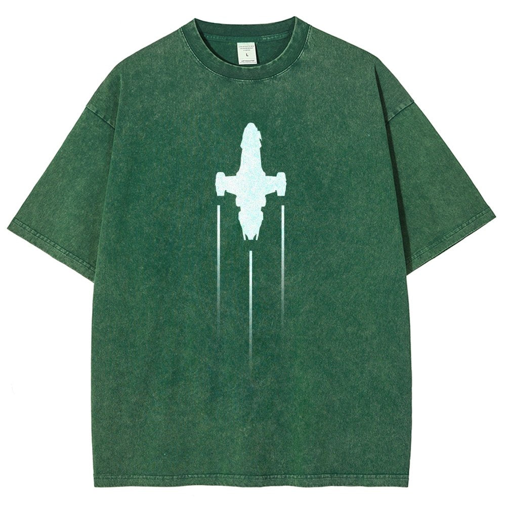 Firefly Starship Silhouette Vintage Distressed T-shirt