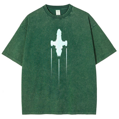 Firefly Starship Silhouette Vintage Distressed T-shirt