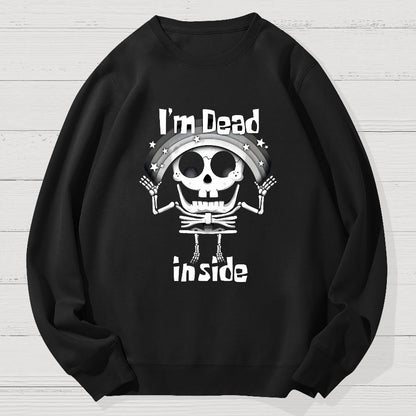 I'm Dead Inside Geek Cotton Sweatshirt