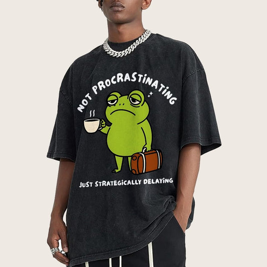 Not Procrastinating Vintage Distressed T-shirt