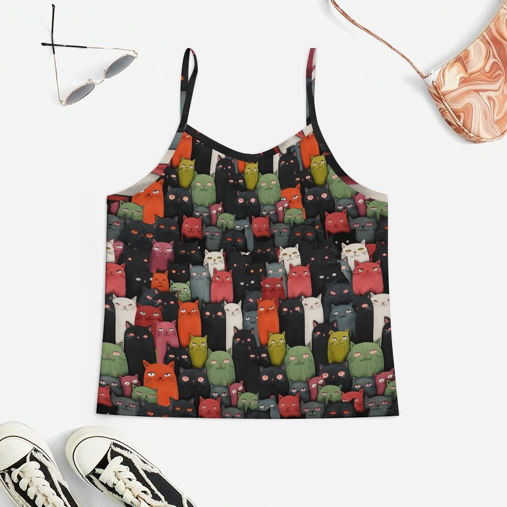 The Cat Geek Women's Geek Suspender Cami Set