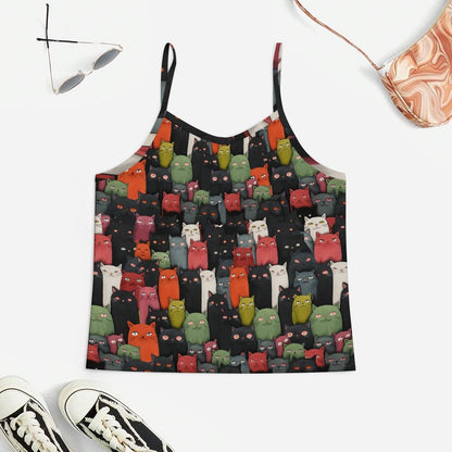 The Cat Geek Women's Geek Suspender Cami Set
