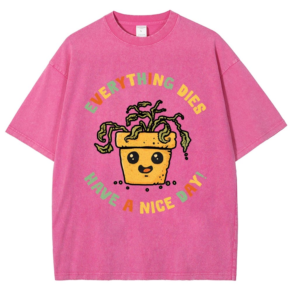 Everything Dies Vintage Distressed T-shirt