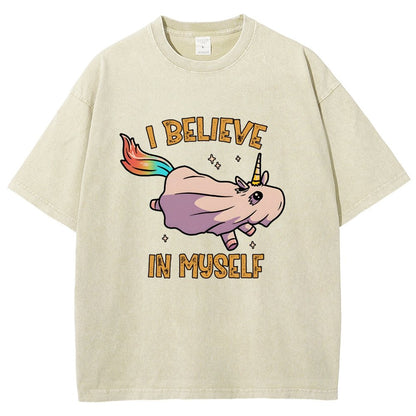 I Believe In Myself Vintage Distressed T-shirt