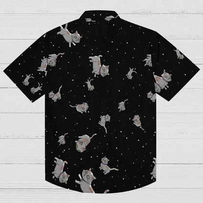 Space Cat Geek Hawaiian Shirt