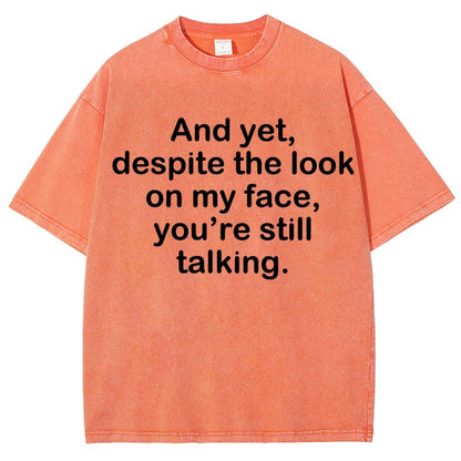 Funny Words Vintage Distressed T-shirt