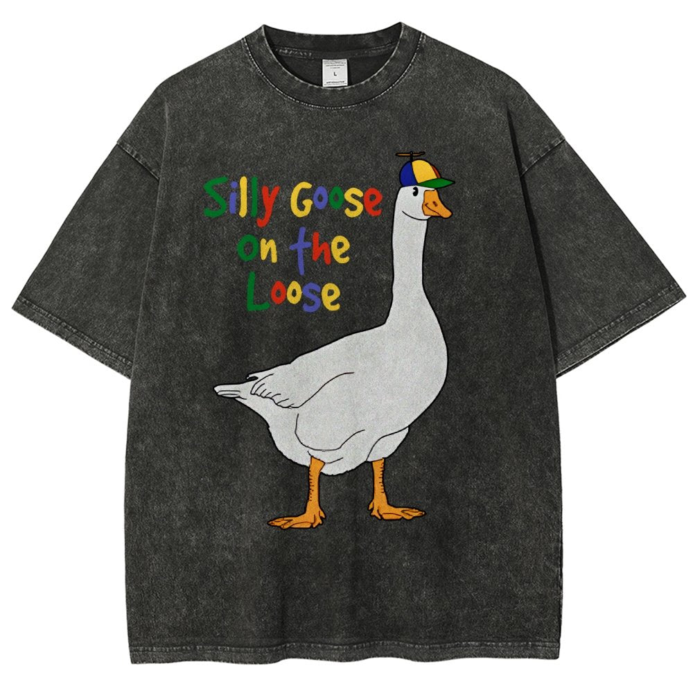Silly Goose On The Loose Vintage Distressed T-shirt