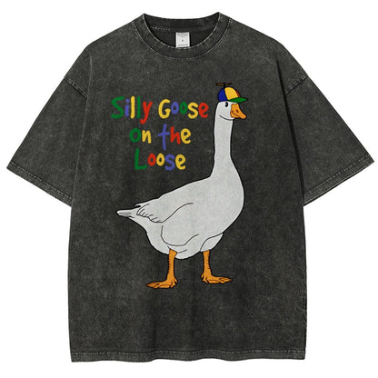 Silly Goose On The Loose Vintage Distressed T-shirt