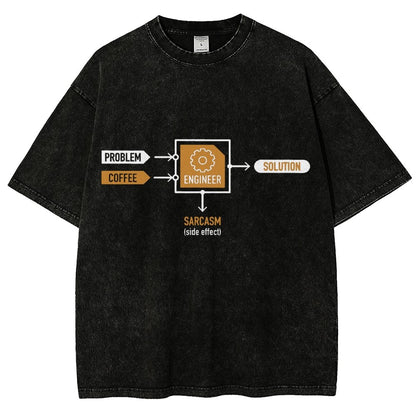 Funny ENGINEER Vintage Distressed T-shirt