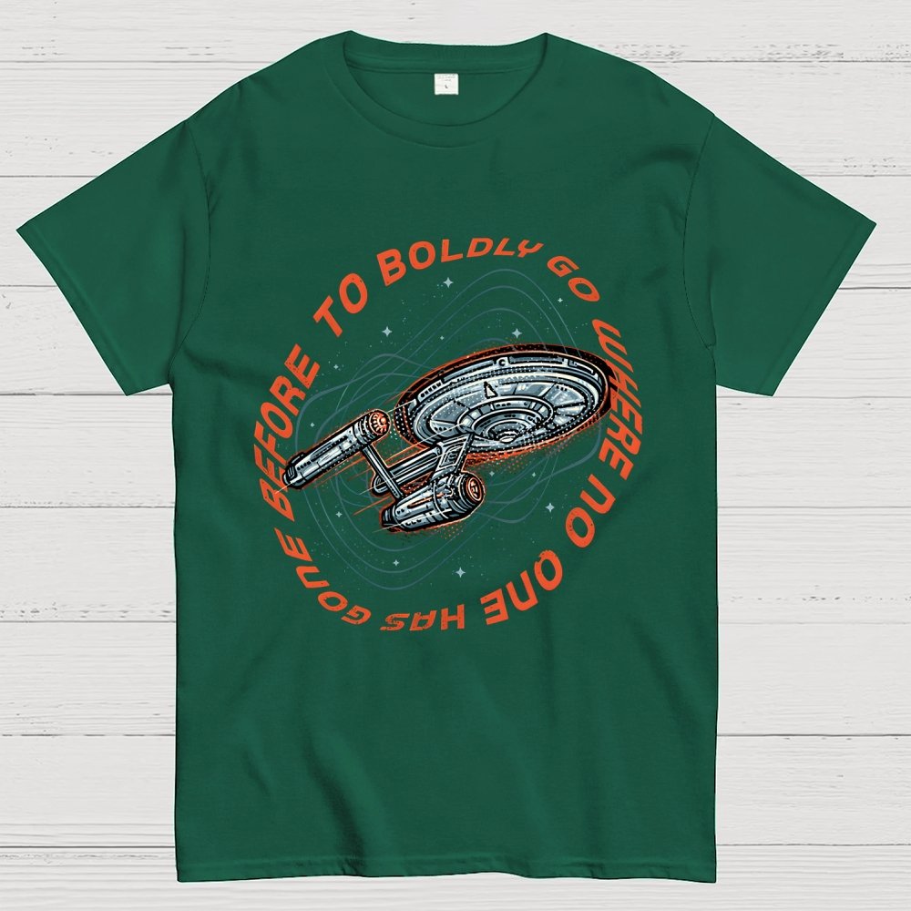 To Boldly Go Where No One Has Gone Before Geek T-Shirt