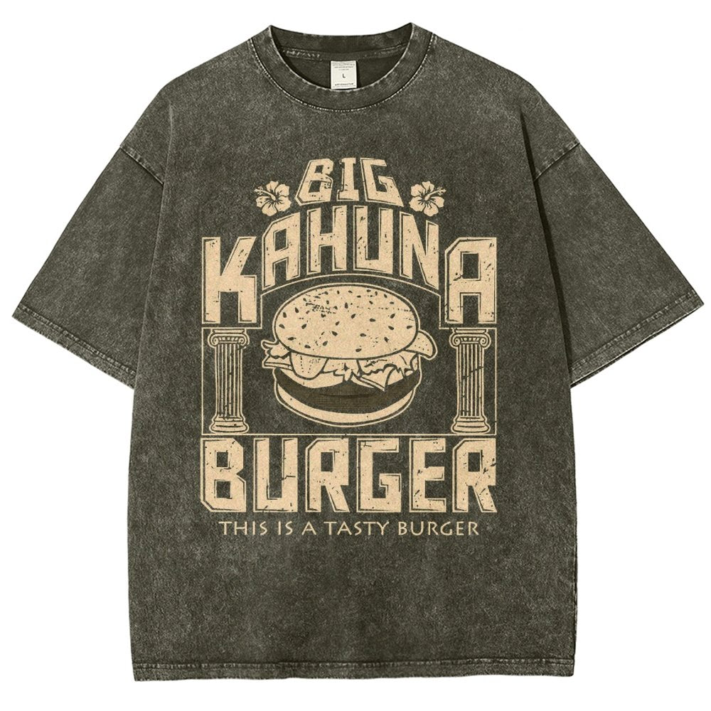 Big Wave Burger Vintage Distressed T-shirt