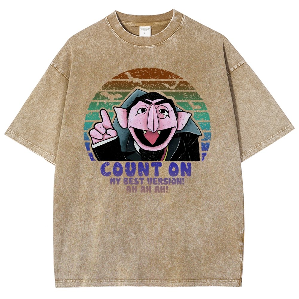 Count on My Best Version Vintage Distressed T-shirt