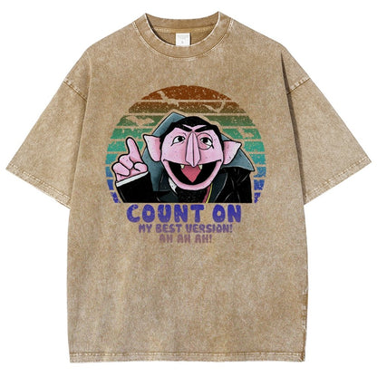 Count on My Best Version Vintage Distressed T-shirt