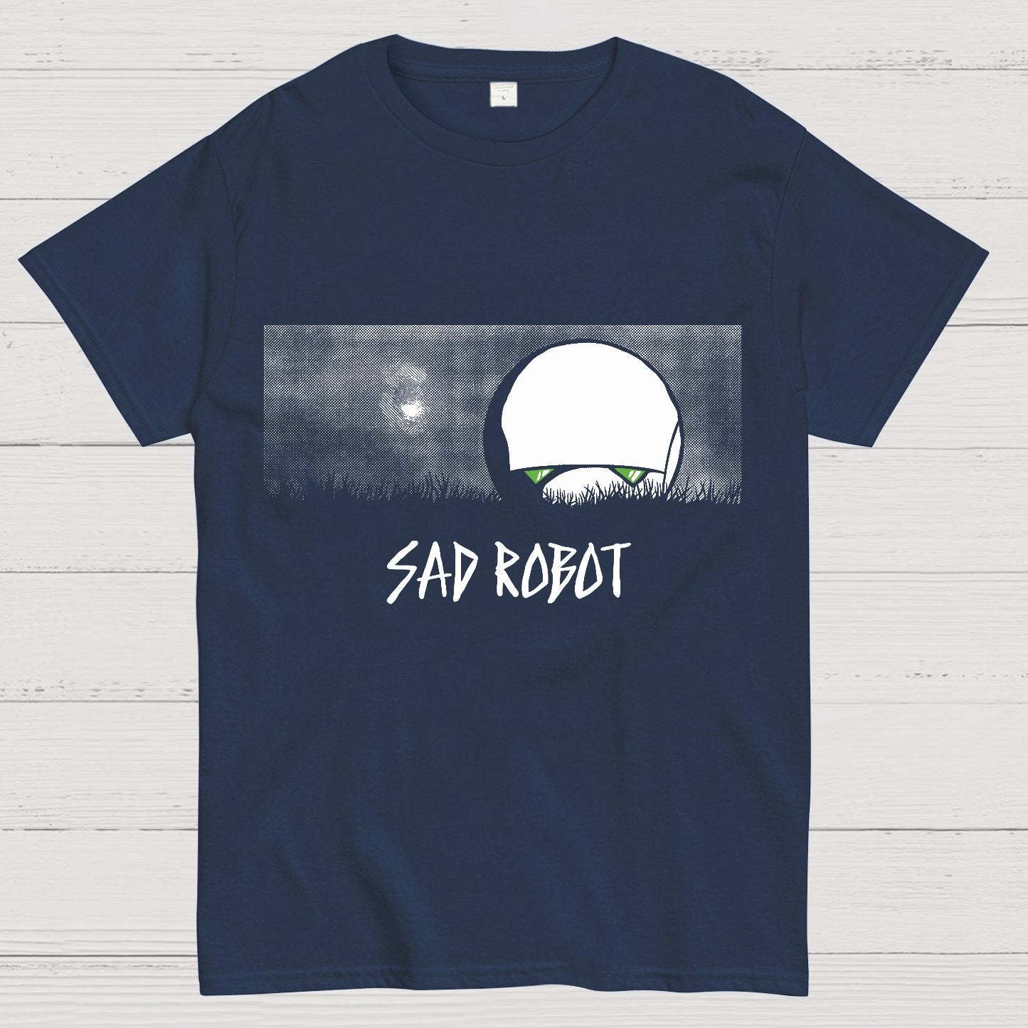 Sad Robot Geek T-Shirt