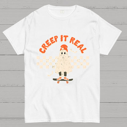 Creep it Real Vintage Ghost Halloween Geeky T-Shirt