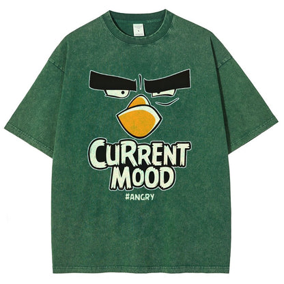 Current Mood Angry Funny Vintage Distressed T-shirt