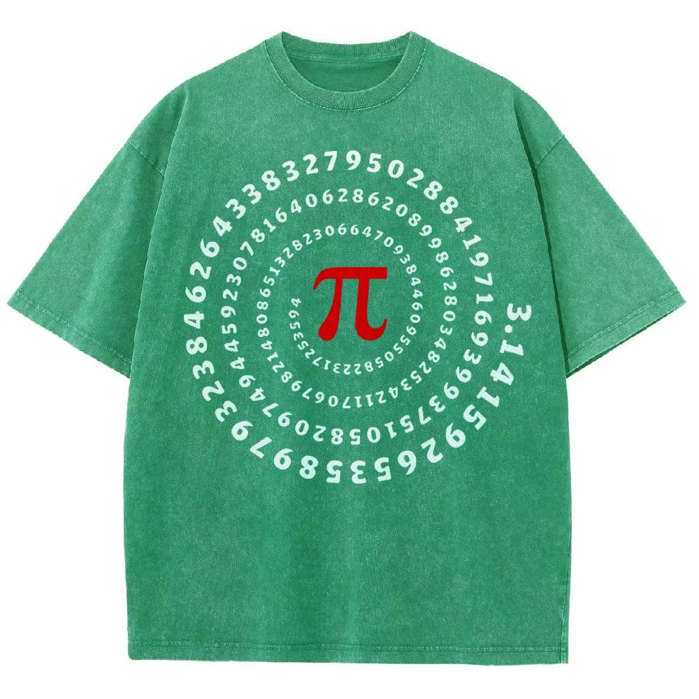Pi Science Number Sequence Vintage Distressed T-shirt