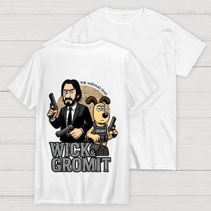 The Wrong Dog  Back Printing Geek T-Shirt