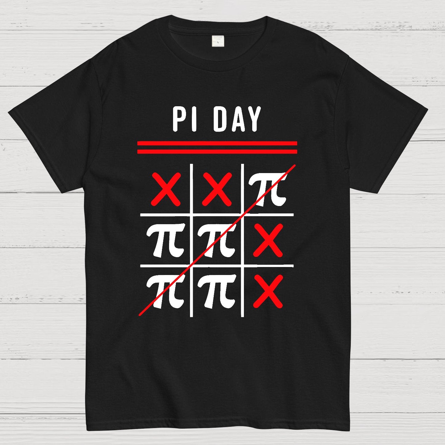 3.14 Tic-Tac-Toe Noughts And Crosses Happy Pi Day Geek T-Shirt