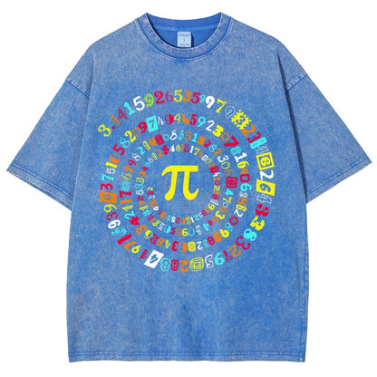 Happy Pi Day Vintage Distressed T-shirt
