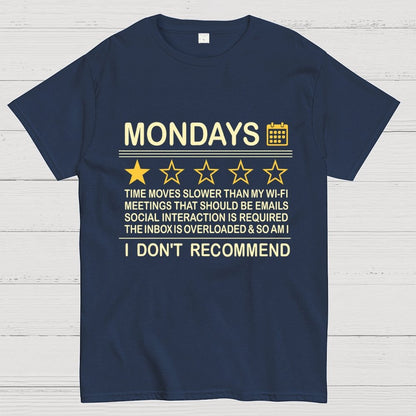 I Don't Recommend Mondays Geek T-Shirt