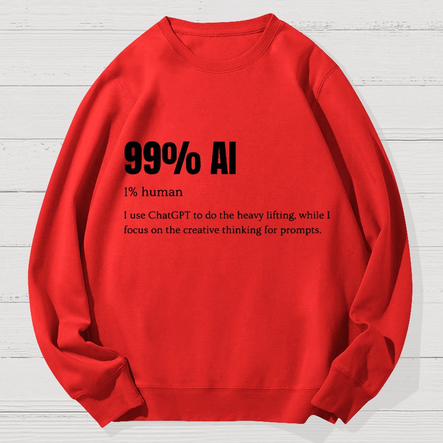 99% Artificial Intelligence Geek Cotton Sweatshirt