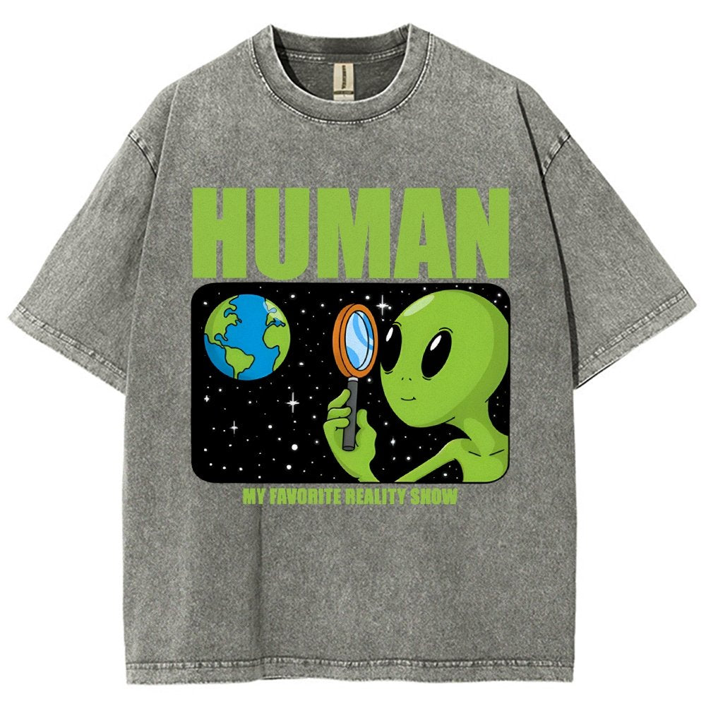 Human  My Favorite Reality Show Vintage Distressed T-shirt