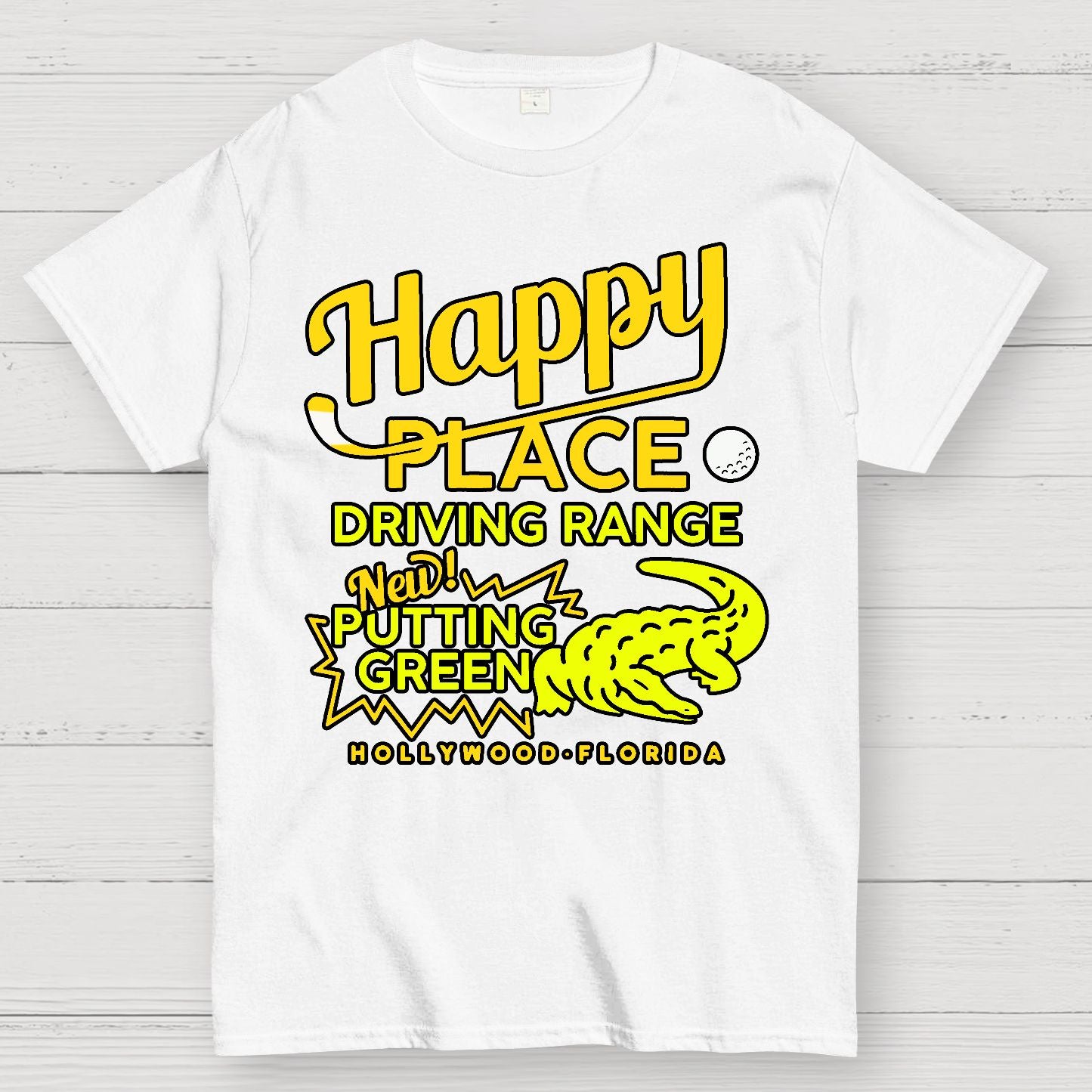 Happy Place Driving Range Geek T-Shirt
