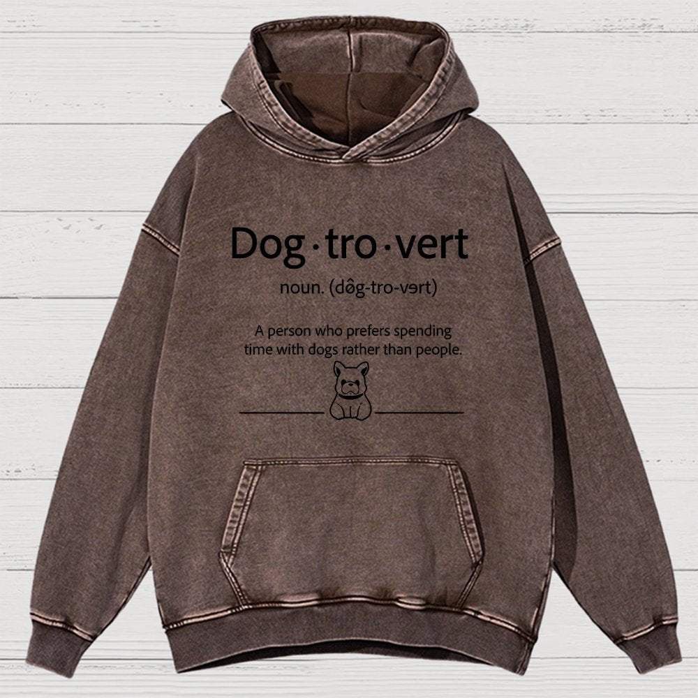Dog-Tro-World Vintage Distressed Hoodie