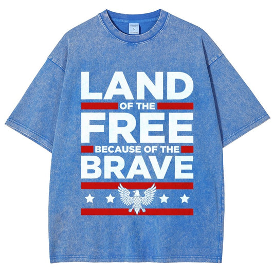 Because of the Brave Vintage Distressed T-shirt
