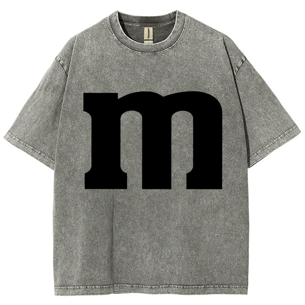 Fun letter M Vintage Distressed T-shirt