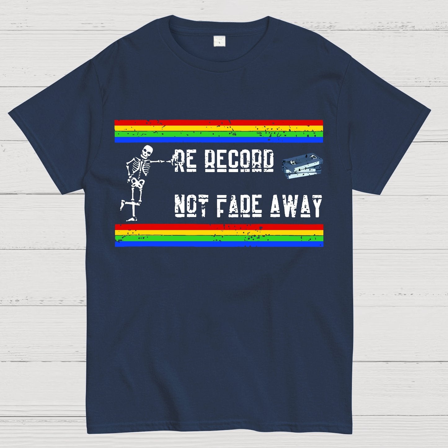 Re Record Not Fade Away Geek T-Shirt