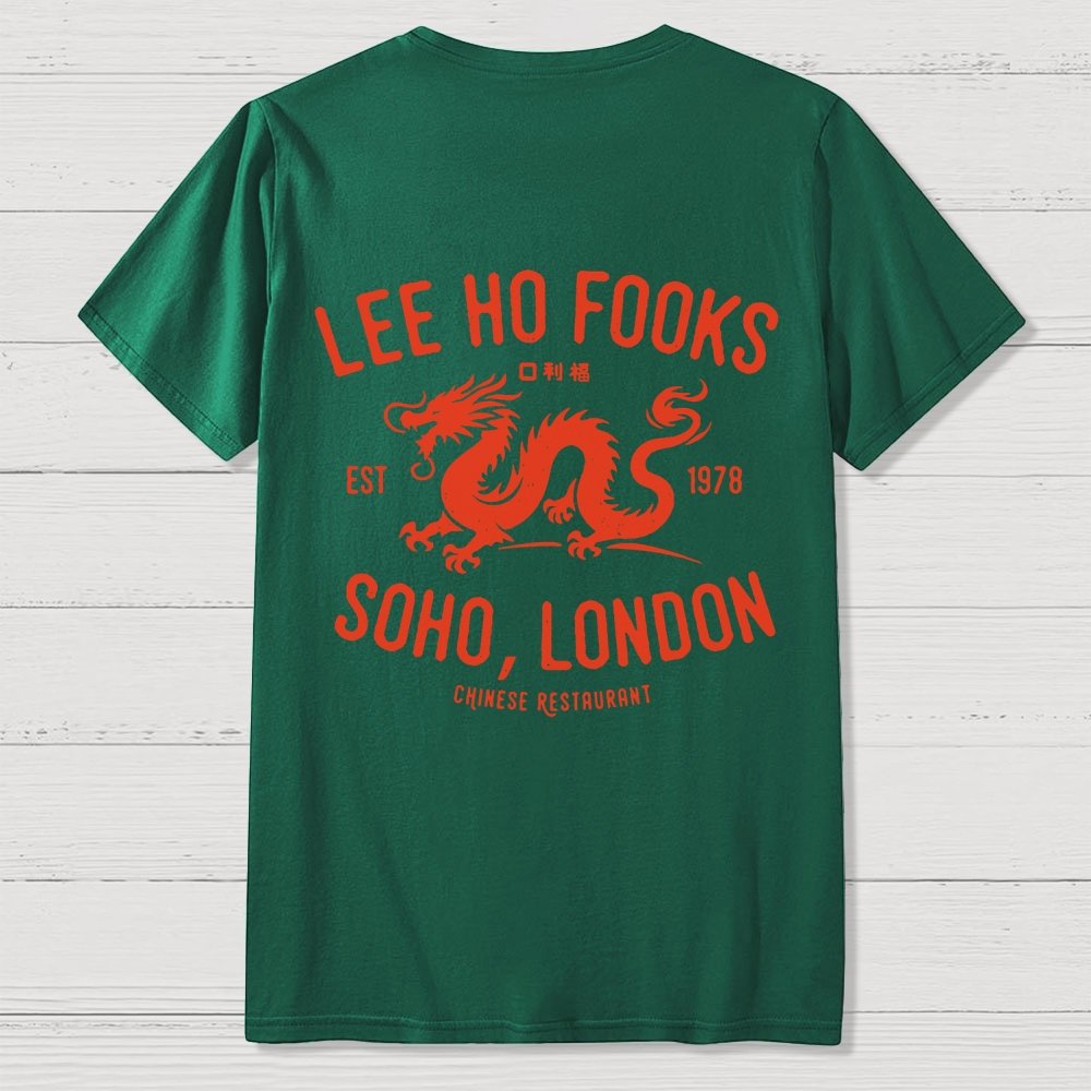 Lee Ho Fooks Vintage Resto Back Printing Geek T-Shirt